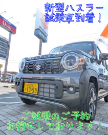 新型ハスラーの試乗車が届きました！